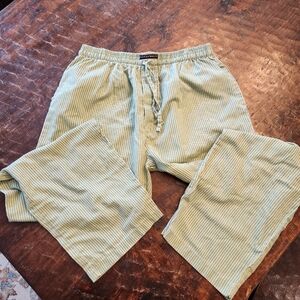 Andrew Scott Lounge Pants Men Medium Striped Drawstring Pockets Pajama Sleepwear